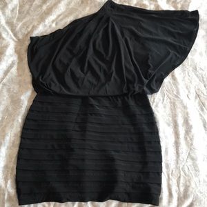 Dressy black one shoulder dress